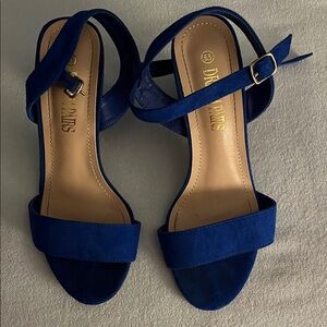 Dream Pairs Women's Royal Blue Heels